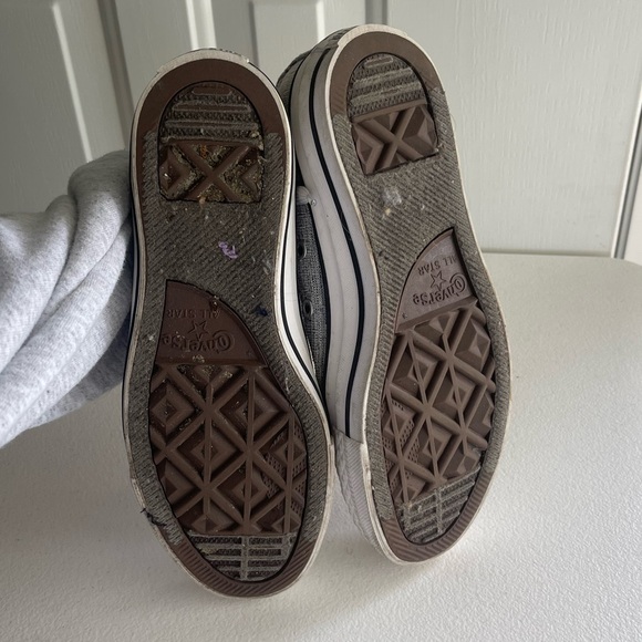 Converse high top silver gray tweed knit sneakers - Picture 6 of 12